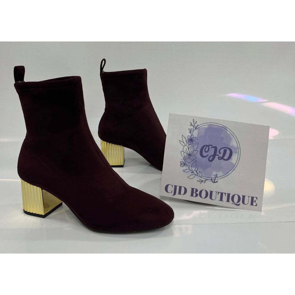 MICHAEL Michael Kors Women's Porter Stretch Dress Boots - Merlot 5.5M